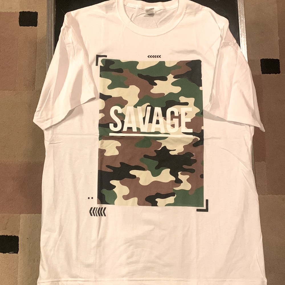 Men’s Camo ‘Savage’ Graphic T-Shirt